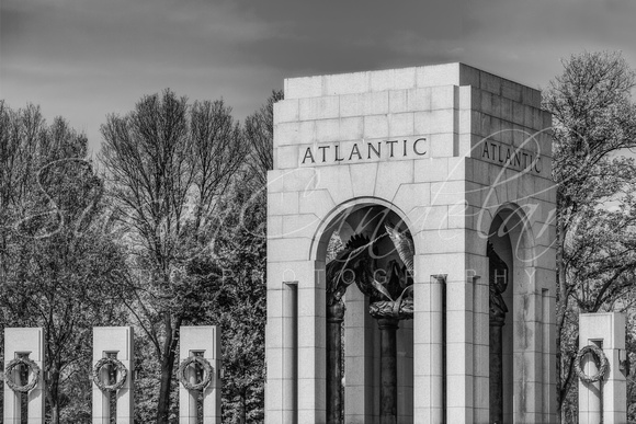 WWII Atlantic Memorial BW
