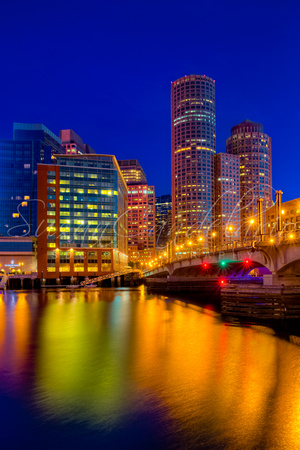 Boston Skyline Blue Hour