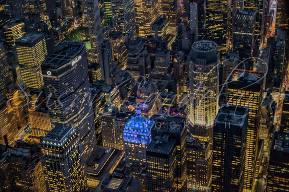 Aerial New York City Skyscrapers