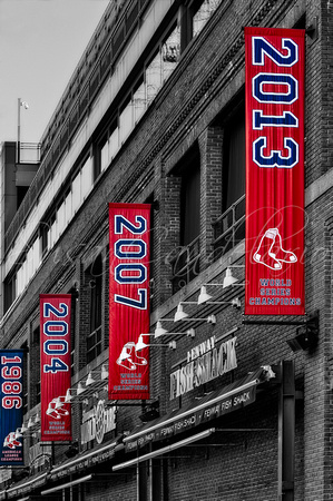 Fenway Boston Red Sox Champions Banners