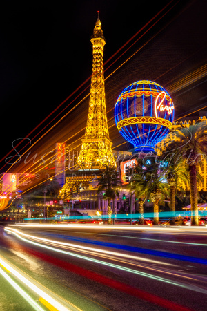 Paris In Las Vegas Strip Light Show