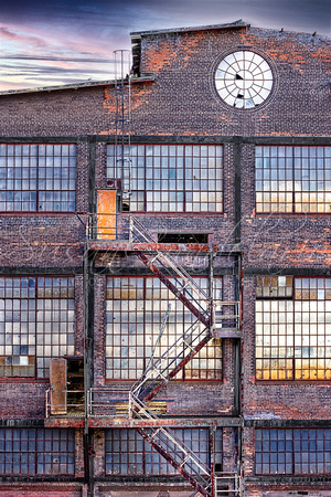 Steel Stacks Fire Escape Stairs1946
