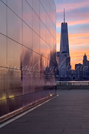 Empty Sky Memorial And Freedom Tower Sunrise
