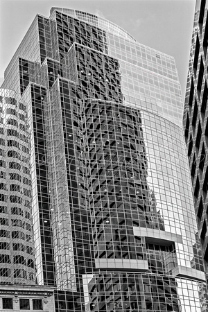 Boston New And Old Architecture BW