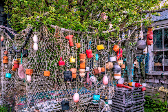 Rockport Fishing Net And Buoys