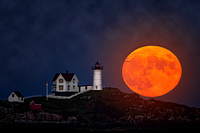 Nubble And The Full Moon