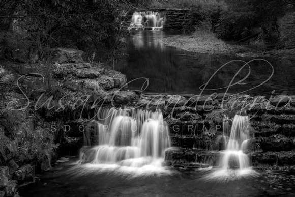 Waterfalls Trio In PA BW