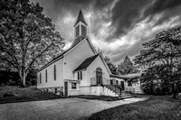 PA Chapel In The Fall BW