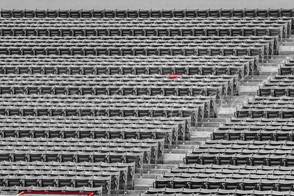 Fenway Park Red Chair Number 21 BW