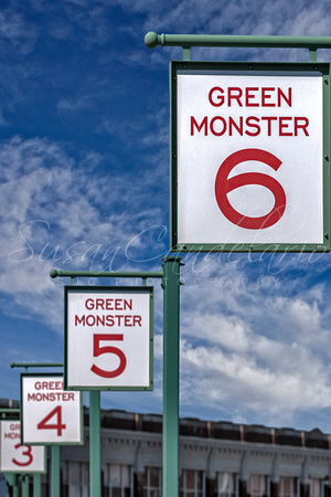 Fenway Park Green Monster Section Signs