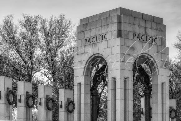 WWII Paciific Memorial BW