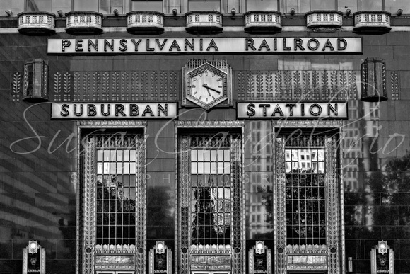 Pennsylvania Railroad Suburban Station BW