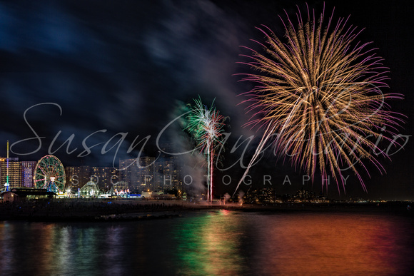 Coney Island Boardwalk Fireworks