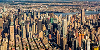 Midtown Manhattan NYC Aerial View