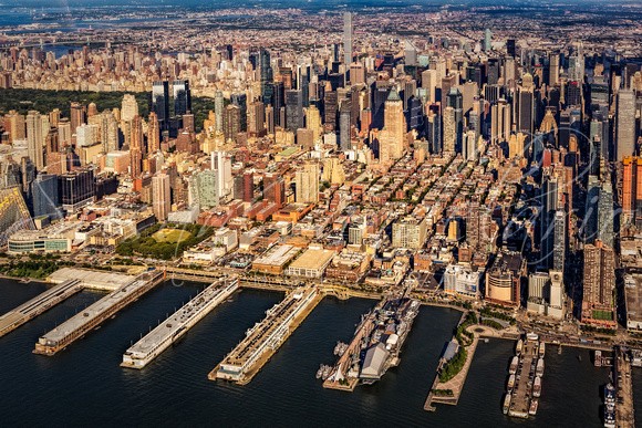 Manhattan New York City Aerial View