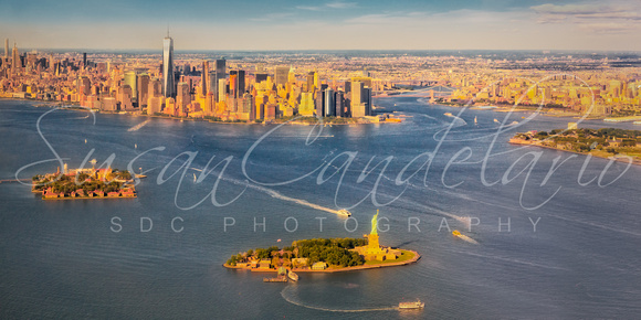 NYC Iconic Landmarks Aerial View