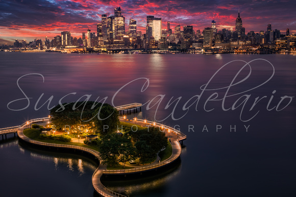 NJ NYC Skyline Sunrise