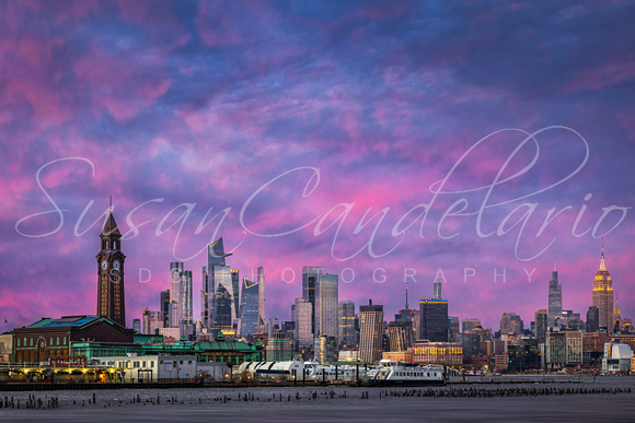Winter Sunset NYC Skyline