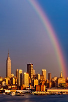 New York City Skyline Rainbow