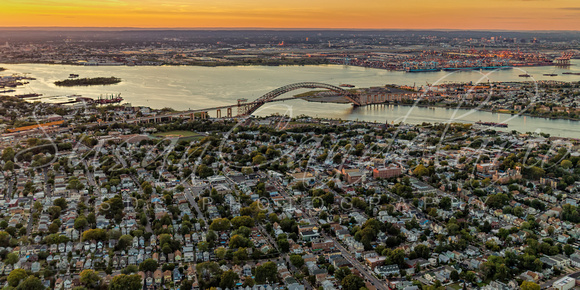 Aerial View Bayonne Bridge NJ