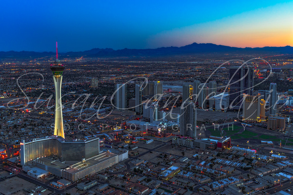 Las Vegas Stratosphere Aerial
