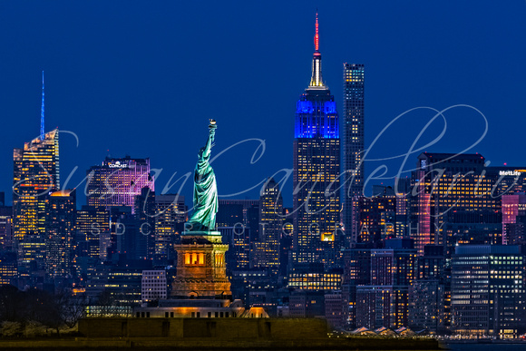 Empire State And Statue Of Liberty II
