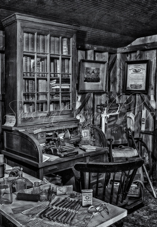 Old Fashioned Doctor's Office BW