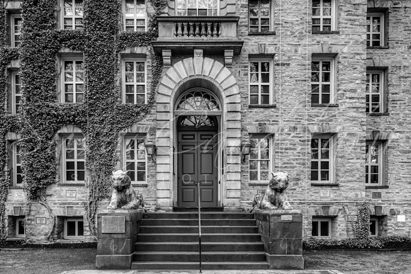 Princeton University Nassau Hall BW