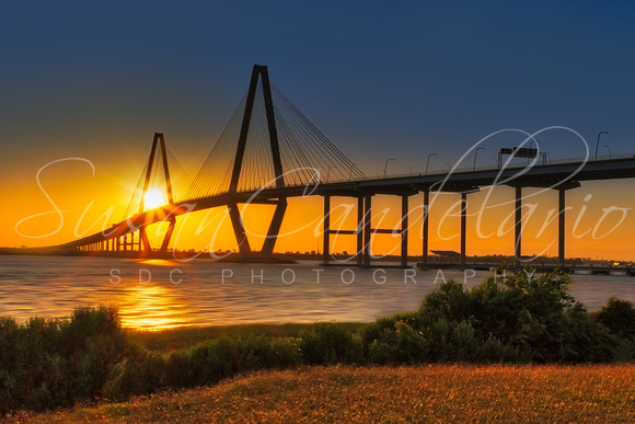 Arthur Ravenel Jr. Bridge Sunset