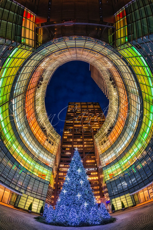 Bloomberg Tower Christmas NYC