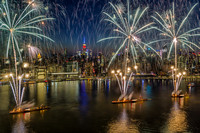 NYC Skyline Fireworks