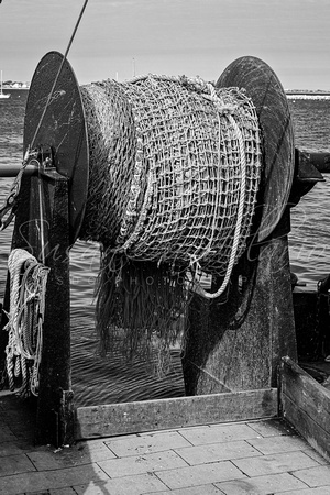 Fishing Troller Nets BW