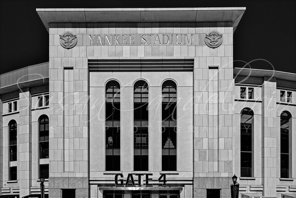 NY Yankee Stadium Gate 4 BW
