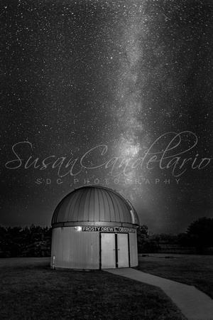 Milky Way Rising Over Observatory
