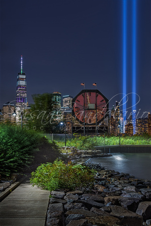 Colgate Clock WTC 911 Tribute In Lights