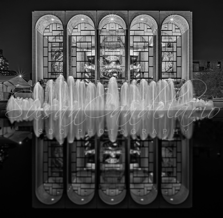 Opera House Reflections BW