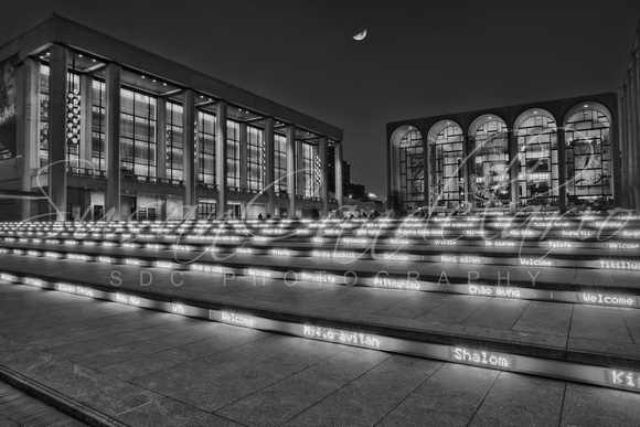 Lincoln Center at Twilight BW