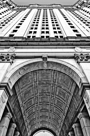 Municipal Building Manhattan NYC BW