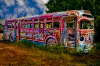 Haunted Graffiti Bus Art