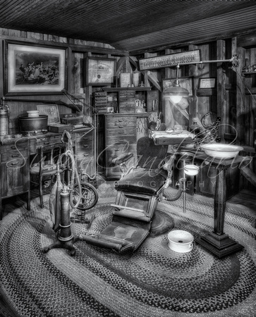 Old Fashioned Dentist Office BW