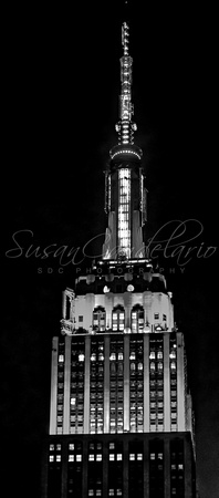 Empire State Building Xmas BW BW