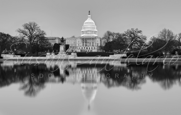 United States Capitol Building BW
