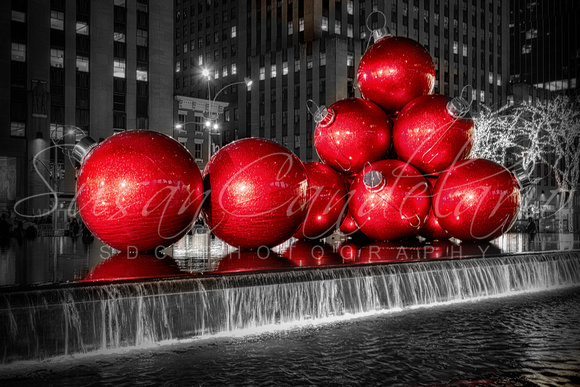 New York City Christmas BW