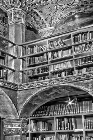 Castle Library Room BW