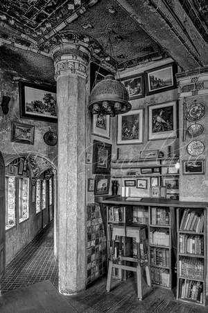 Fonthill Castle Study Hall BW