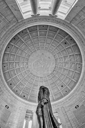 Quotations on the Jefferson Memorial BW