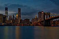 One World Trade Center And The Brooklyn Bridge