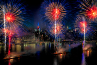 NYC Skyline Fireworks V