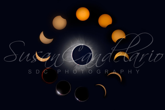 Total Solar Eclipse Sequence