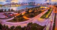 Miami Florida Skyline Aerial